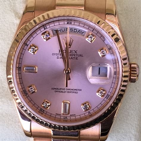 rose gold presidential rolex 36mm